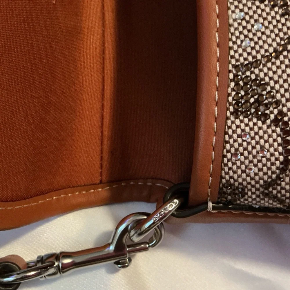 PRELOVED COACH CRYSTAL SOHO FLAP JAQUARD PLEASE READ AND LOOK AT ALL PHOTOS - Picture 13 of 16